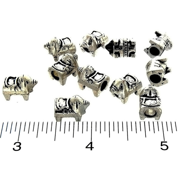 BEAD ANIMAL PIG 10 X 13 MM