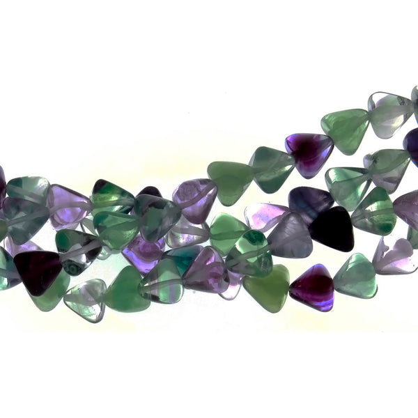 FLUORITE PYRAMID 10 MM STRAND