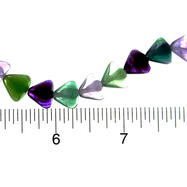 FLUORITE PYRAMID 10 MM STRAND